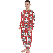 Load image into Gallery viewer, Big Boys' Crew Neck Long Pajama Set