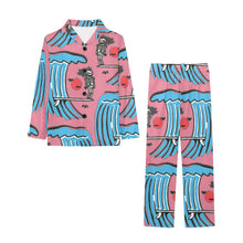 Load image into Gallery viewer, Big Girls' V-Neck Long Pajama Set