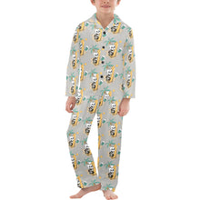 Load image into Gallery viewer, Big Boys' V-Neck Long Pajama Set