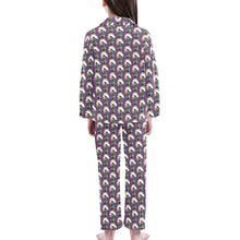 Load image into Gallery viewer, Big Girls' V-Neck Long Pajama Set