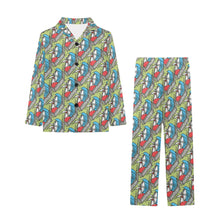 Load image into Gallery viewer, Big Girls' V-Neck Long Pajama Set