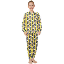 Load image into Gallery viewer, Big Girls' Crew Neck Long Pajama Set