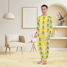 Load image into Gallery viewer, Big Boys' Crew Neck Long Pajama Set