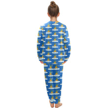 Load image into Gallery viewer, Big Girls' Crew Neck Long Pajama Set