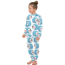 Load image into Gallery viewer, Big Girls' Crew Neck Long Pajama Set