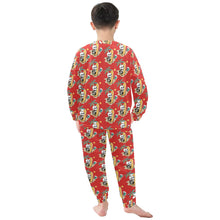 Load image into Gallery viewer, Little Boys' Crew Neck Long Pajama Set