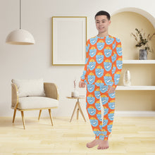 Load image into Gallery viewer, Big Boys' Crew Neck Long Pajama Set