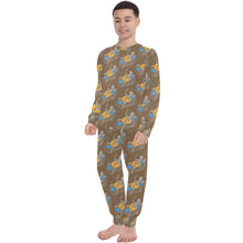 Load image into Gallery viewer, Big Boys' Crew Neck Long Pajama Set