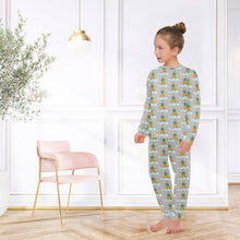 Load image into Gallery viewer, Big Girls' Crew Neck Long Pajama Set