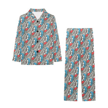 Load image into Gallery viewer, Big Girls' V-Neck Long Pajama Set