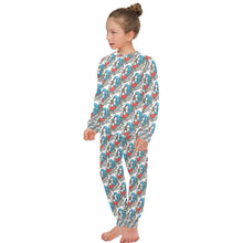 Load image into Gallery viewer, Big Girls' Crew Neck Long Pajama Set