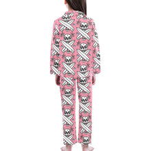 Load image into Gallery viewer, Big Girls' V-Neck Long Pajama Set