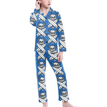Load image into Gallery viewer, Big Girls' V-Neck Long Pajama Set