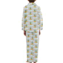 Load image into Gallery viewer, Big Boys' V-Neck Long Pajama Set