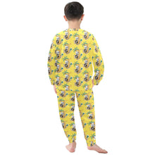 Load image into Gallery viewer, Little Boys' Crew Neck Long Pajama Set