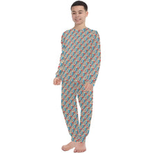 Load image into Gallery viewer, Big Boys' Crew Neck Long Pajama Set