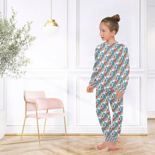 Load image into Gallery viewer, Big Girls' Crew Neck Long Pajama Set