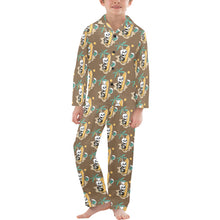 Load image into Gallery viewer, Big Boys' V-Neck Long Pajama Set