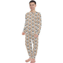 Load image into Gallery viewer, Big Boys' Crew Neck Long Pajama Set