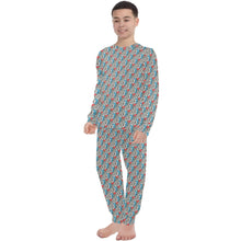 Load image into Gallery viewer, Big Boys' Crew Neck Long Pajama Set