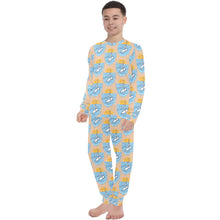 Load image into Gallery viewer, Big Boys' Crew Neck Long Pajama Set