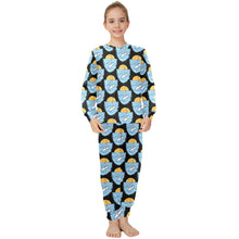 Load image into Gallery viewer, Big Girls' Crew Neck Long Pajama Set