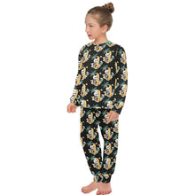 Load image into Gallery viewer, Big Girls' Crew Neck Long Pajama Set