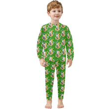 Load image into Gallery viewer, Little Boys' Crew Neck Long Pajama Set