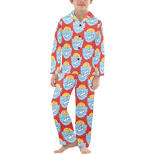 Load image into Gallery viewer, Big Boys' V-Neck Long Pajama Set