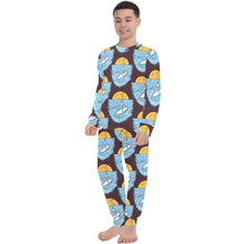 Load image into Gallery viewer, Big Boys' Crew Neck Long Pajama Set