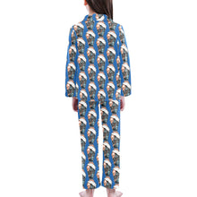 Load image into Gallery viewer, Big Girls' V-Neck Long Pajama Set