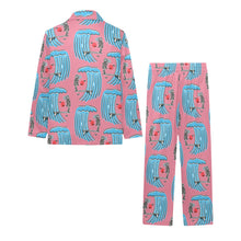 Load image into Gallery viewer, Big Girls' V-Neck Long Pajama Set
