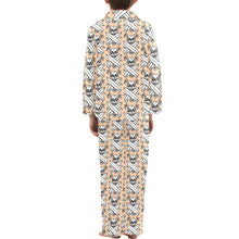 Load image into Gallery viewer, Big Boys' V-Neck Long Pajama Set