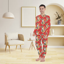 Load image into Gallery viewer, Big Boys' Crew Neck Long Pajama Set