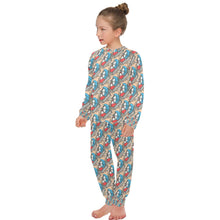 Load image into Gallery viewer, Big Girls' Crew Neck Long Pajama Set