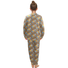 Load image into Gallery viewer, Big Girls' Crew Neck Long Pajama Set
