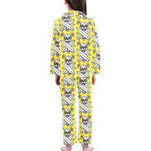 Load image into Gallery viewer, Big Girls' V-Neck Long Pajama Set
