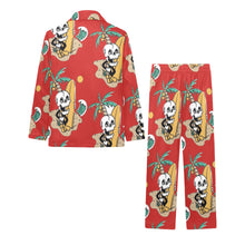 Load image into Gallery viewer, Big Girls' V-Neck Long Pajama Set