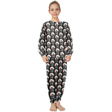 Load image into Gallery viewer, Big Girls' Crew Neck Long Pajama Set