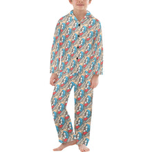 Load image into Gallery viewer, Big Boys' V-Neck Long Pajama Set
