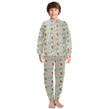 Load image into Gallery viewer, Big Boys' Crew Neck Long Pajama Set