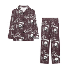 Load image into Gallery viewer, Big Girls' V-Neck Long Pajama Set