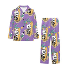 Load image into Gallery viewer, Big Girls' V-Neck Long Pajama Set