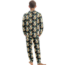Load image into Gallery viewer, Big Boys' Crew Neck Long Pajama Set