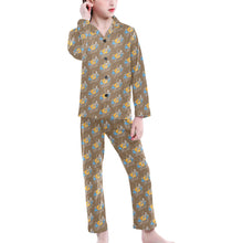 Load image into Gallery viewer, Big Girls' V-Neck Long Pajama Set