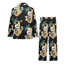 Load image into Gallery viewer, Big Girls' V-Neck Long Pajama Set