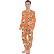 Load image into Gallery viewer, Big Boys' Crew Neck Long Pajama Set