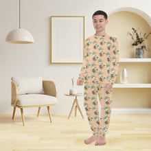Load image into Gallery viewer, Big Boys' Crew Neck Long Pajama Set