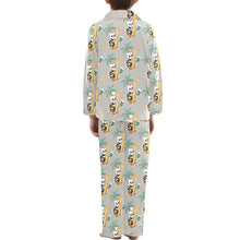Load image into Gallery viewer, Big Boys' V-Neck Long Pajama Set