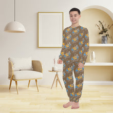 Load image into Gallery viewer, Big Boys' Crew Neck Long Pajama Set